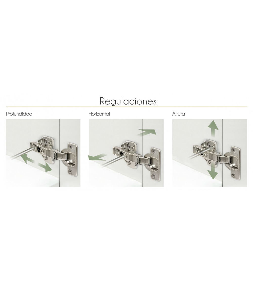 Bisagra Recta 100º Clip-on Hidráulica + Base 3D | AndaserStore OFERTA