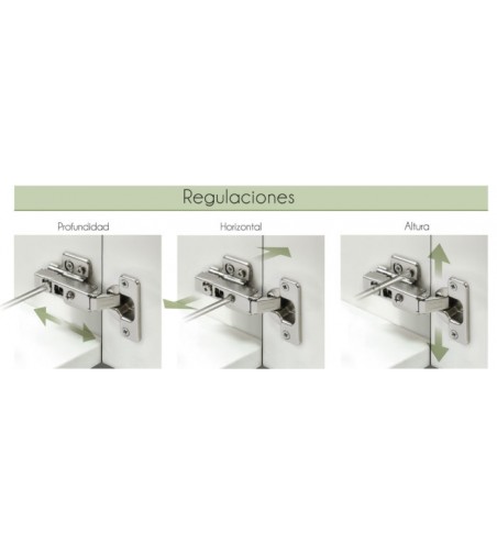 Bisagra 180º Clip-on + Base 3D | AndaserStore OFERTA