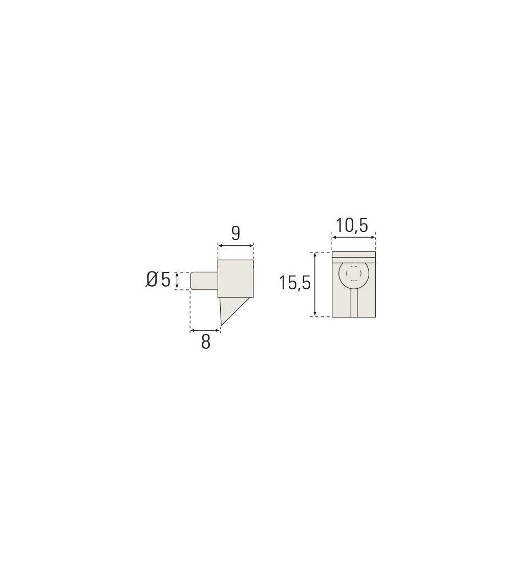 Portaestante Transparente C/Bulón 5 mm |  AndaserStore OFERTA