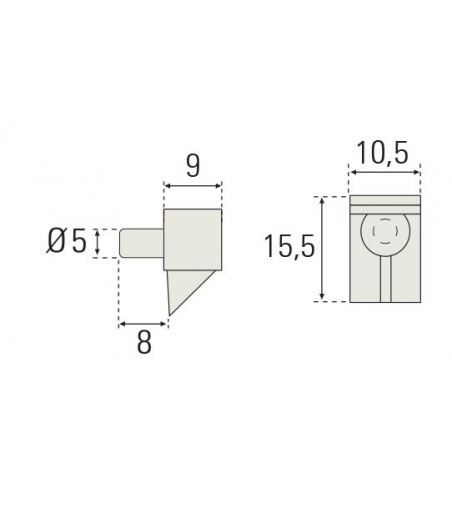 Portaestante Transparente C/Bulón 5 mm |  AndaserStore OFERTA