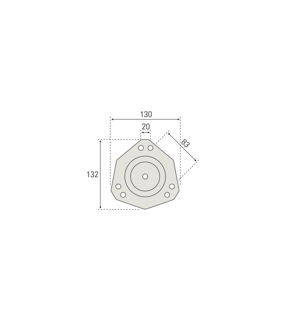 Pata de Mesa Cilíndrica 60 mm | AndaserStore OFERTA