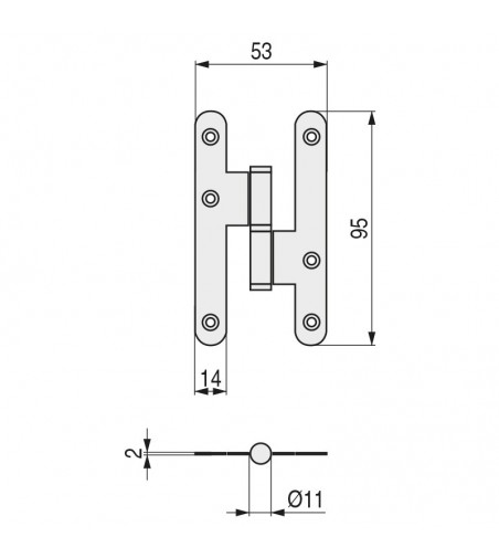 Pernio Sin Remate 9,5 Niquel Satinado | AndaserStore OFERTA