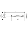 Tornillo Spax-M 3,5x50 Cabeza Plana Wirox 200 Und | AndaserStore OFERTA