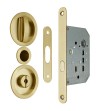 Kit Cerradura Puerta Corredera C/ Redonda Dorado | AndaserStore OFERTA