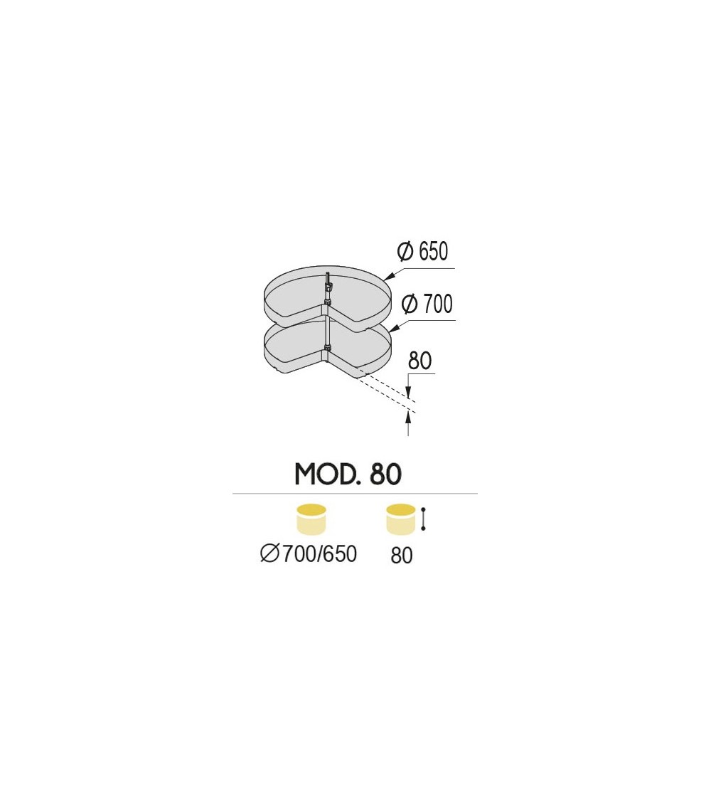 Mecanismo Giratorio 270º Mod.80 NEO System | AndaserStore OFERTA