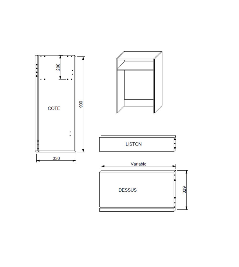 Kit Módulo Cocina Alto Escurreplatos Alt. 90 cm Blanco | AndaserStore OFERTA