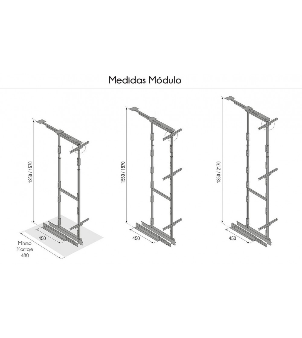 Columna Extraíble 4 Cestos Deluxe Alt. 125-157 cm | AndaserStore OFERTA OFERTA