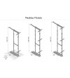 Columna Extraíble 4 Cestos Deluxe Alt. 125-157 cm | AndaserStore OFERTA OFERTA