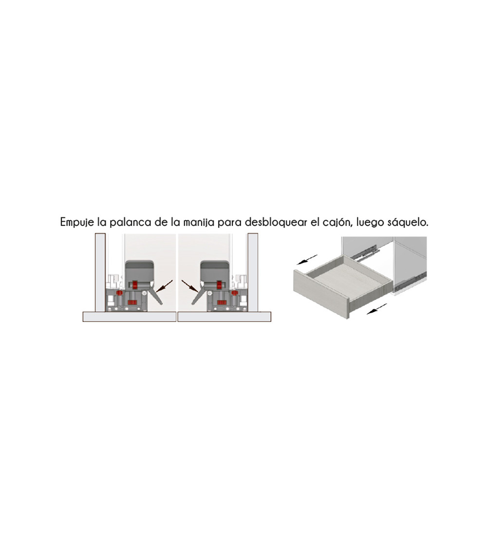 Guía "Techno Square" Oculta Extracción Total con Pinza | AndaserStore OFERTA