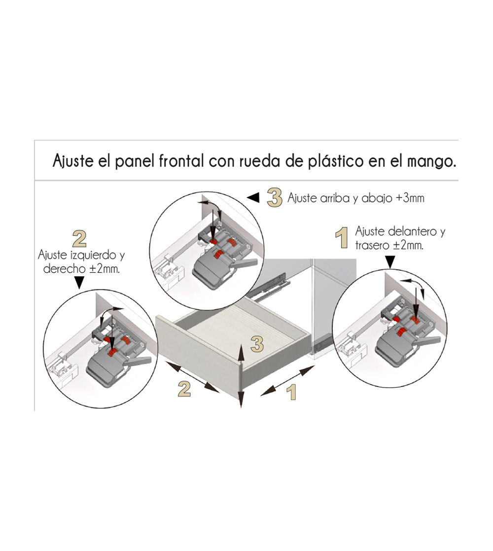 Guía "Techno Square" Oculta Extracción Total con Pinza | AndaserStore OFERTA