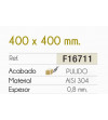 Fregadero Cocina Acero Inox Serie Berlín 40x40 cm | AndaserStore OFERTA