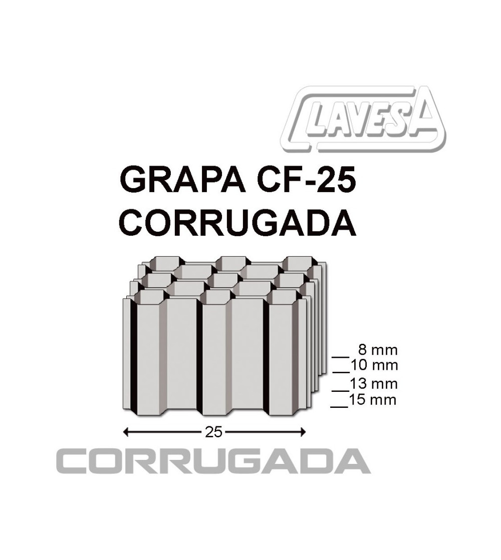 Grapadora Grapa Corrugada CF-25 Clavesa | AndaserStore OFERTA