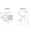 Fregadero Cocina Acero Inox Mod. Viena 80x48 cm | AndaserStore OFERTA