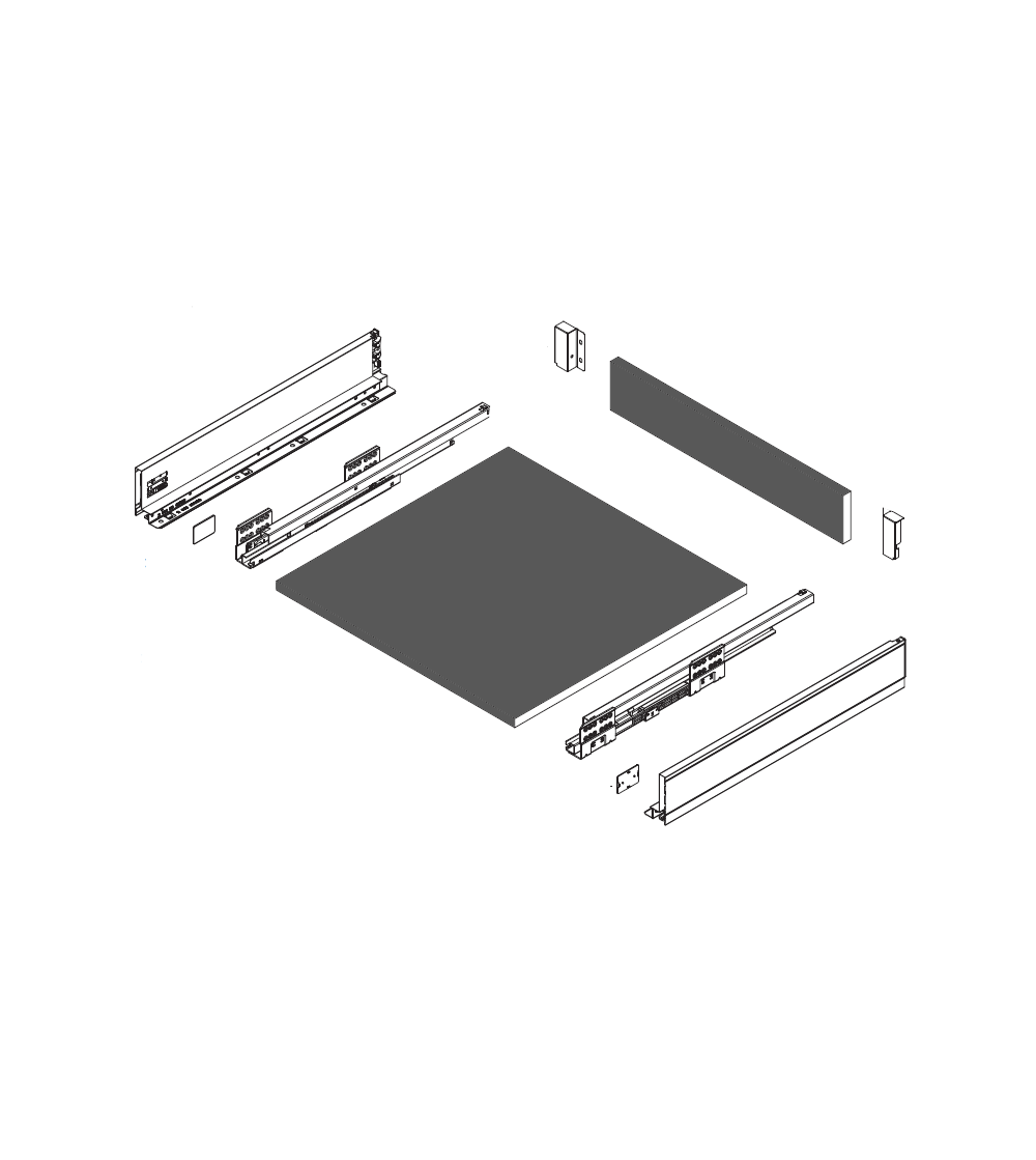 Kit Trasera + Fondo Melamina para Cajón Techno Style | AndaserStore OFERTA