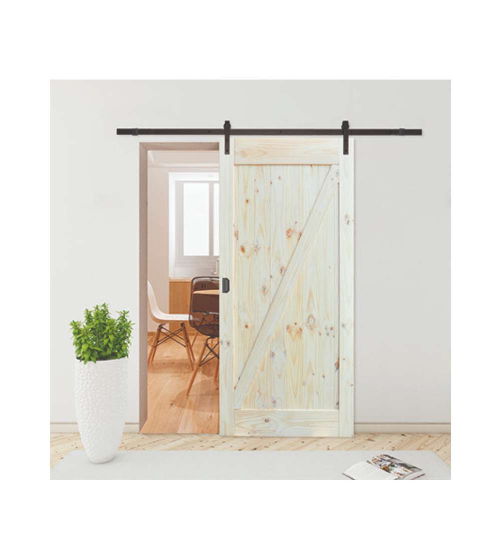 Kit Guía Puerta de Paso Corredera Rústico 2 m | AndaserStore OFERTA