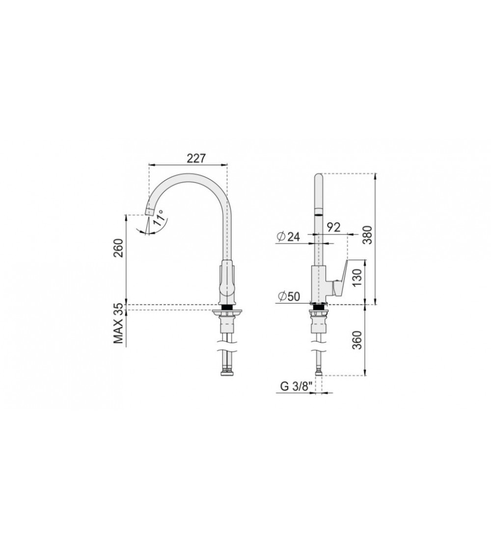 Grifo Cocina Mod. Kreta Blanco | AndaserStore OFERTA