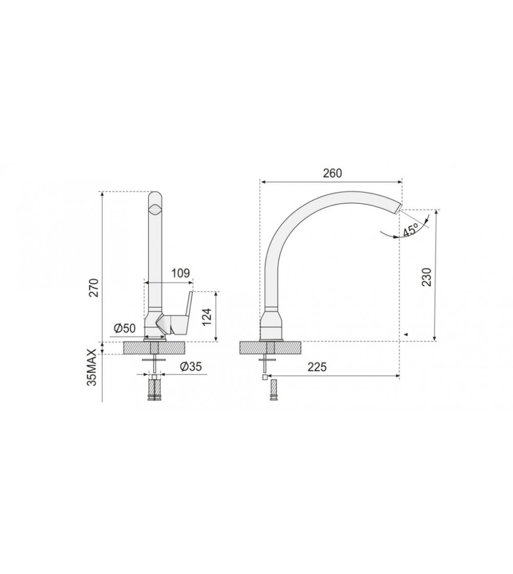 Grifo Cocina Mod. New Forma Cromo | AndaserStore OFERTA