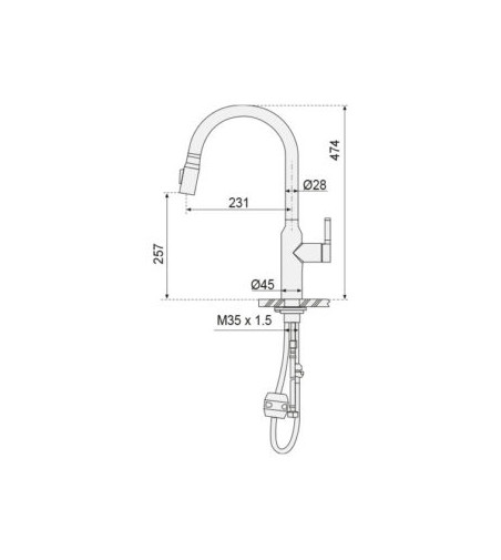 Grifo Cocina Mod. E-Nox Inox | AndaserStore OFERTA