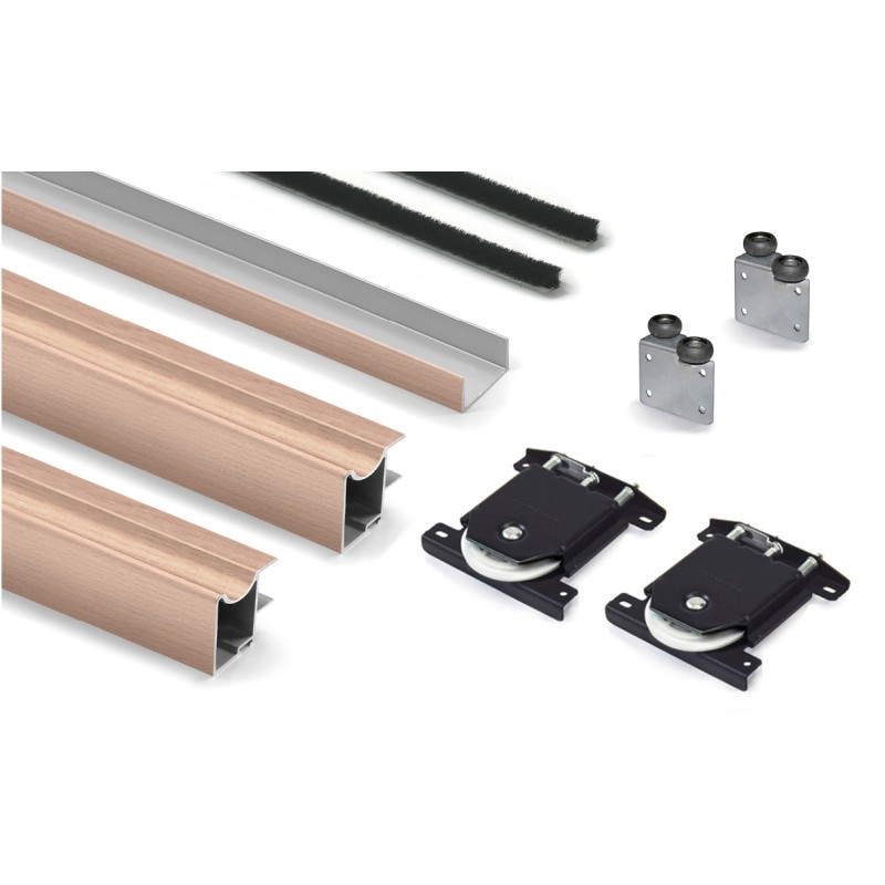 Kit Puerta Corredera Armario Madera Haya Vap 16 mm | AndaserStore OFERTA