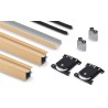 Kit Tirador Puerta Corredera Armario Pino 16 mm | AndaserStore OFERTA