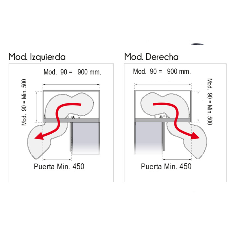 Esquinera Gemela Extraíble Mod.90 NEO System | AndaserStore OFERTA