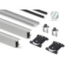 Kit Puerta Corredera Armario Plata Mate 19 mm | AndaserStore OFERTA