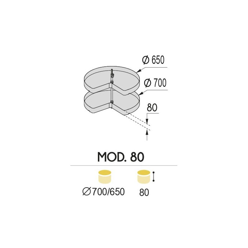 Mecanismo Giratorio 270º Mod.80 NEO System Blanco | AndaserStore OFERTA