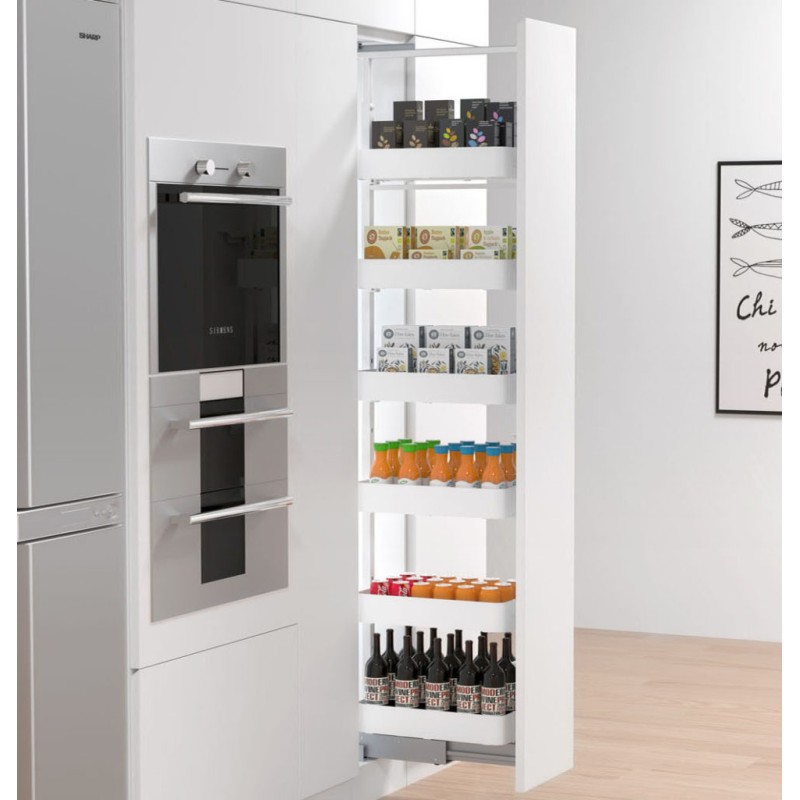 Columna Extraíble 6 Cestos Neo System Blanco Alt. 125-157| AndaserStore OFERTA OFERTA